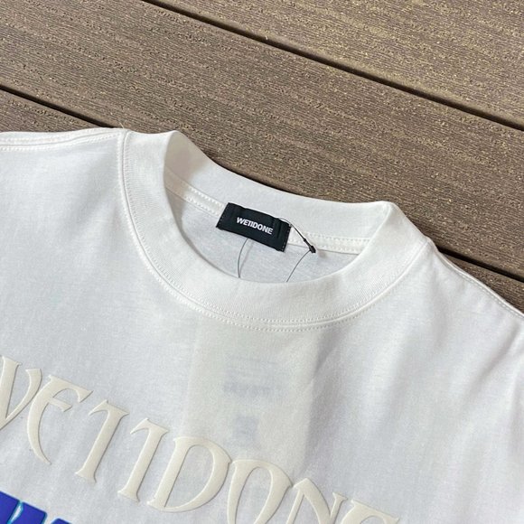 We11 Done Colorful Large Letter Logo Print T Shirt in White - Picture 3 of 11